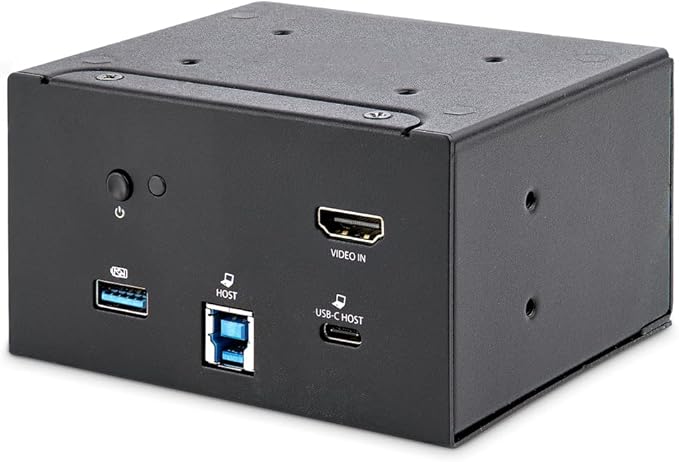 StarTech.com 4K USB-C or USB-A Docking Station Module for Conference Table Connectivity Box - 4K HDMI - 60W USB-C Power Delivery, 4X USB, RJ45 (MOD4DOCKACPD)