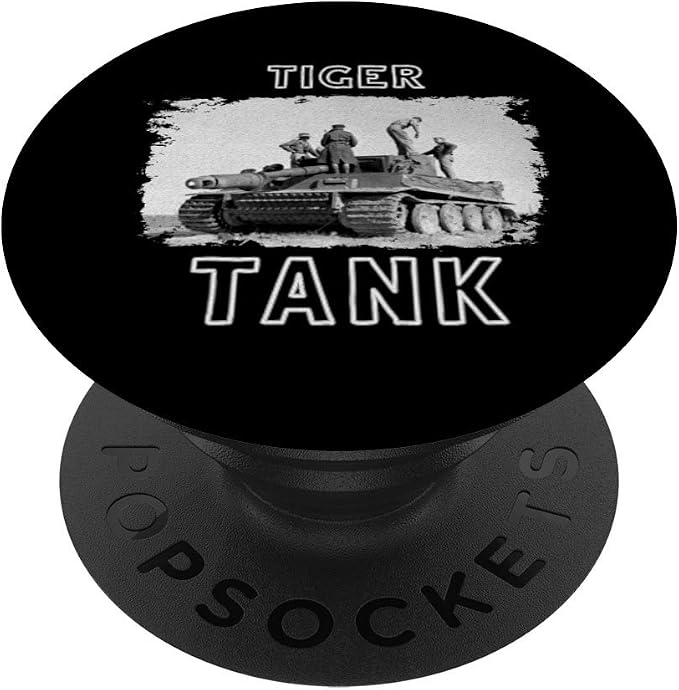 Tiger Tank - Cool Historical World War 2 (WW2) German Panzer PopSockets Grip and Stand for Phones and Tablets