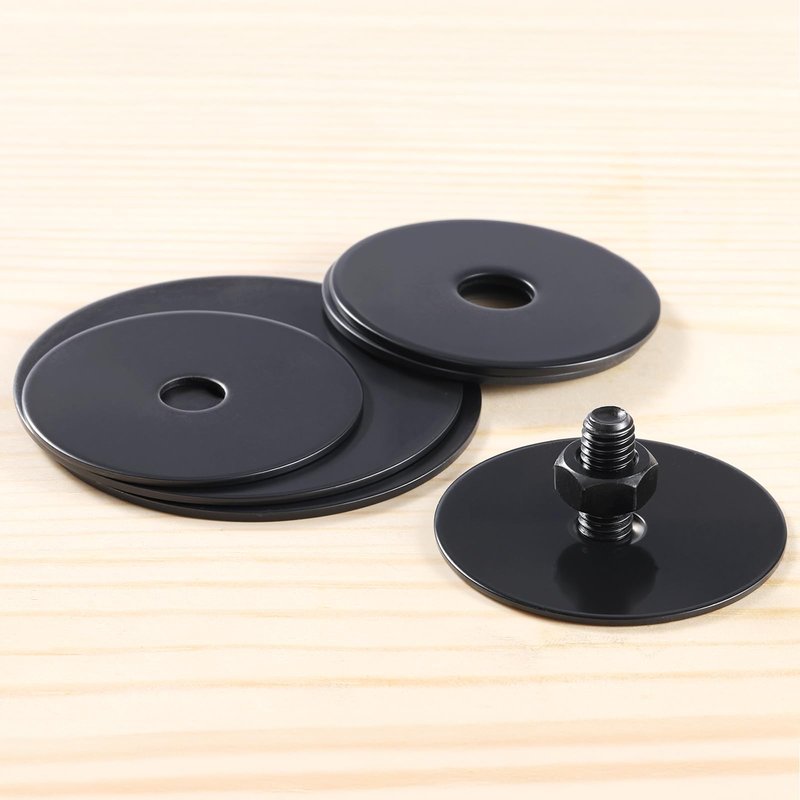 SVLING 100PCS 5/32" x7/8" Fender Washers, Black Oxide 304 Stainless Steel 18-8, 5/32" ID x 7/8" OD Hardware Flat Washers for Screws Bolts