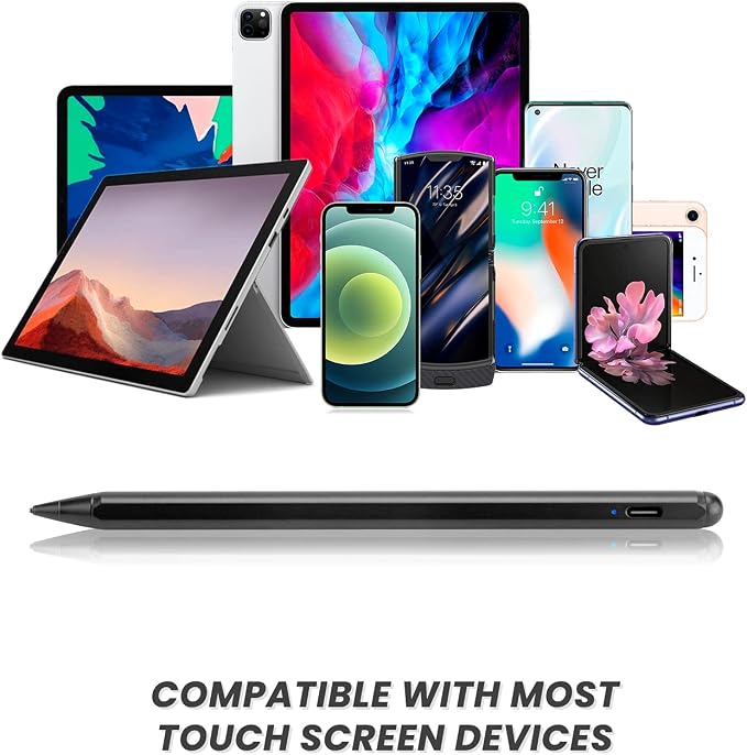Electronic Stylus Pen for Amazon HD Fire 10/8 Tablet Pencil Active Digital Capacitive Pen for Amazon Fire HD 10 Tablet High Precision with Ultra Fine TipGood at Drawing and WritingBlack