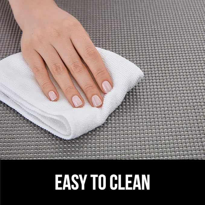 GORILLA GRIP powerGRIP Drawer Shelf and Cabinet Liner, Thick Strong Hold, Non-Adhesive Liners Protect Kitchen Cabinets and Cupboard, Bathroom Drawers, Easy Install, Breathable Mat, 12" x10', Chocolate
