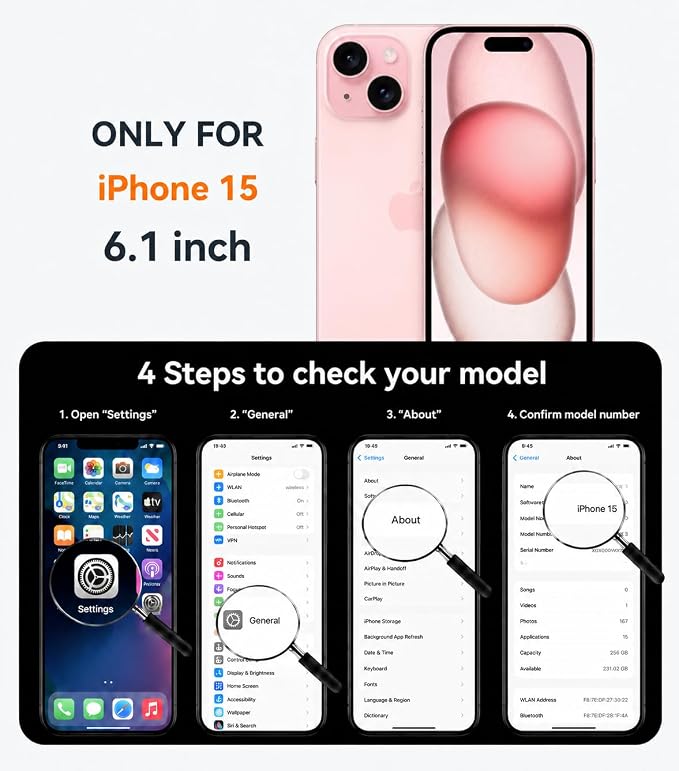 Magnetic Design for iPhone 16 CaseCompatible with MagSafe[Military Grade Drop Protection] Camera Lens Protector Cover Logo View Dust-Proof Matte Shockproof Protective CoverNavy Blue