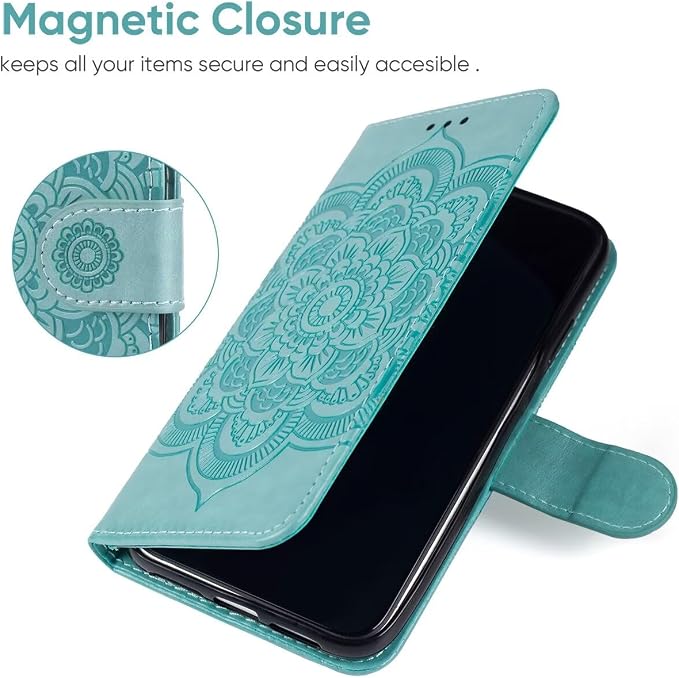 Case for Galaxy A42 5G Case Galaxy M42 5G SM-A426 Wallet Case with Tempered Glass Screen Protector Leather Flip Credit Card Holder Stand Phone Cover Cases for Samsung Galaxy A42 5G Blue