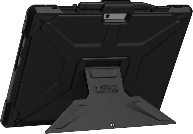 URBAN ARMOR GEAR UAG Designed for Microsoft Surface Pro 13 12/11 Edition Case with Built-in Kickstand &amp Pen Holder Compatible with Type Cover Keyboard Rugged Protective Cover Metropolis Black