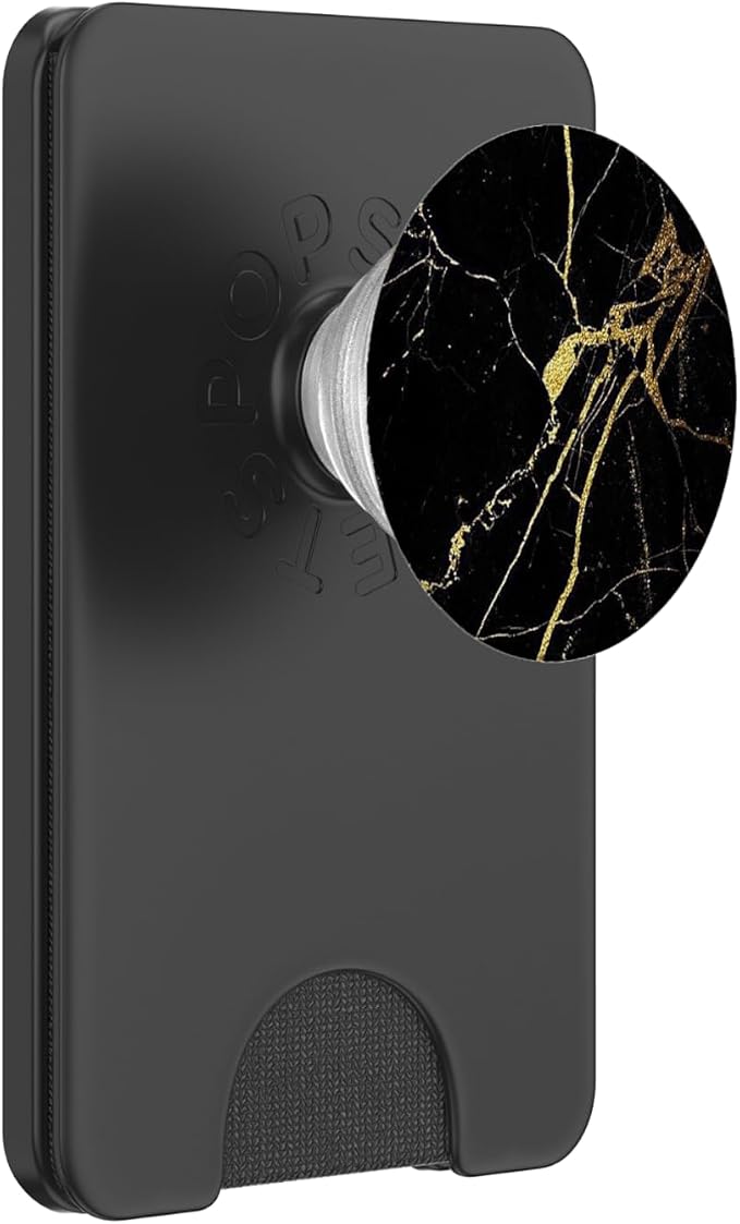 Black Gold-Marble PopSockets Adhesive PopGrip