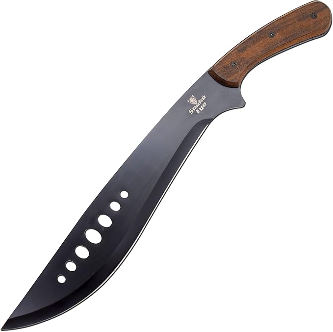 Snake Eye Machete with Heavy Duty Construction-Ergonomic Non-Slip Handle and Belt Sheath for Gardening, Land-Management, Bushcraft, Hunting and Outdoor
