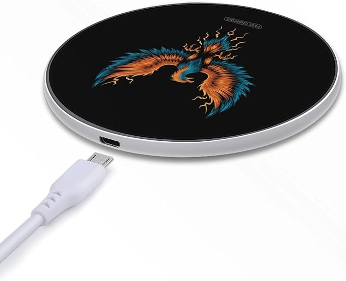 Phoenixes Wireless Charger SlimWireless Charging Pad Anti-Slip Charger Mat for Men Women