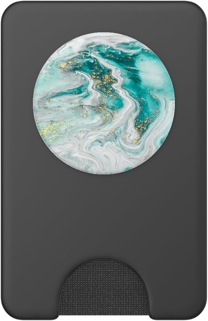 Teal Ink Marbled Design Pop Mount Sockets Phone Grip PopSockets Adhesive PopGrip
