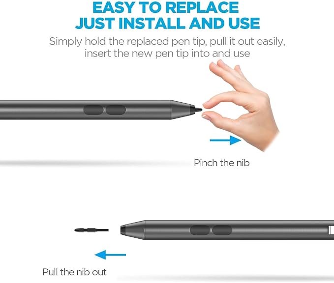 Stylus Pen for HP Omnibook X Flip Rechargeable MPP 2.0 with 4096 Pressure | Digital Stylus Pen for HP Envy/Pavilion/Spectre x360 – Tilt Support Palm Rejection Fast Charge Ideal for Drawing &amp N
