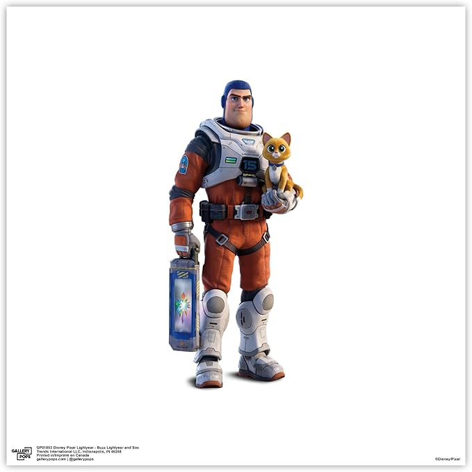 Trends International Gallery Pops Disney Pixar Lightyear - Buzz Lightyear and SOX Wall Art Wall Poster, 12" x 12", Unframed Version