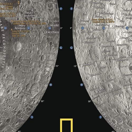 National Geographic: Moon - Poster - 28 x 22 inches - Paper Rolled