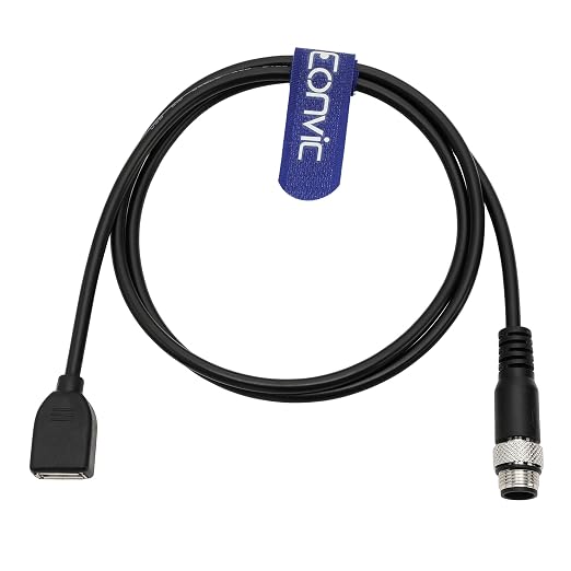 Industrial M12 4 Pin A Code Female to USB 2.0 Male Data Connection Cable High Flex Shielded Moulded IP67 Waterproof Cable