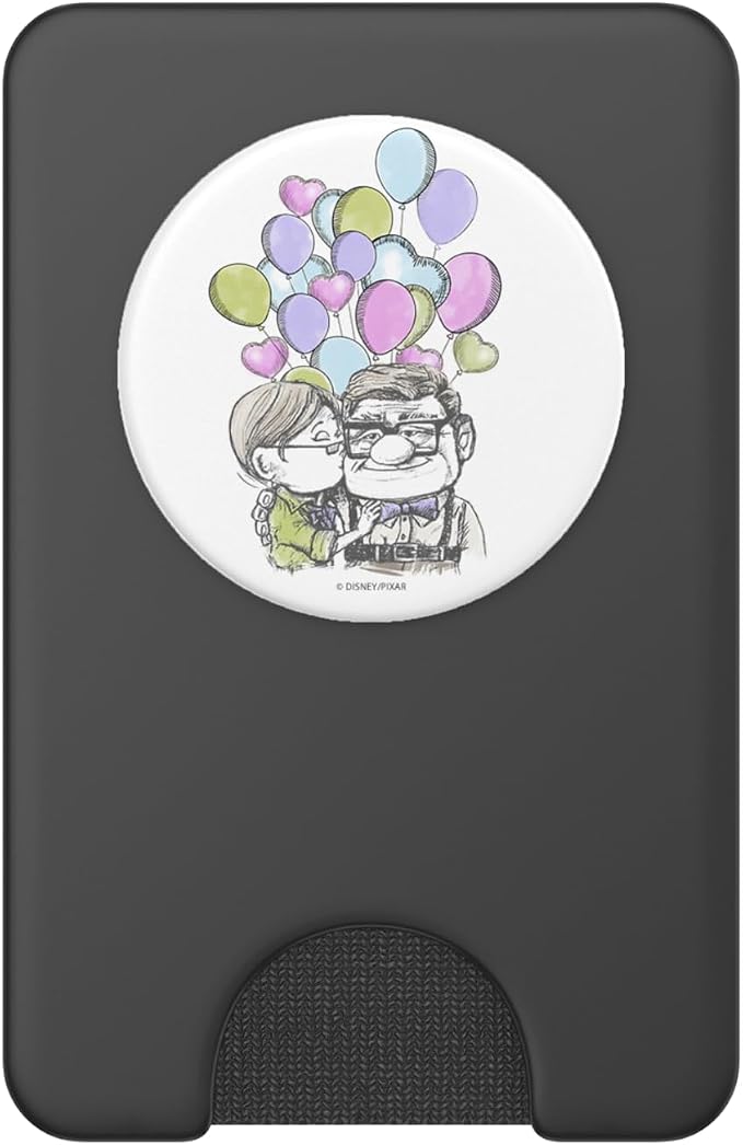 Disney Pixar Up Carl Ellie Kiss with Balloons PopSockets Adhesive PopGrip