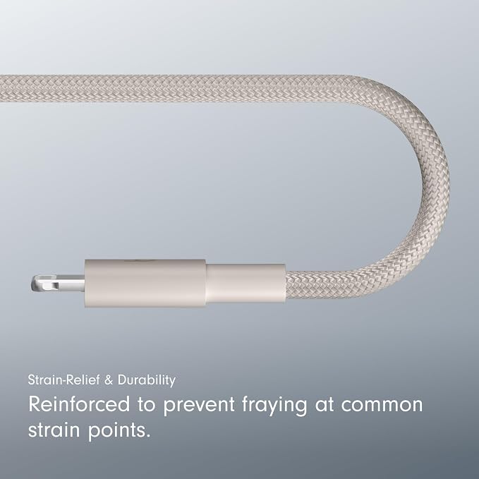 Beats 240W USB-C to USB-C Braided Cable Fast Charging Durable/Tangle Free Compatible with Apple and Android Devices (3 m/10 ft) – Bolt Black
