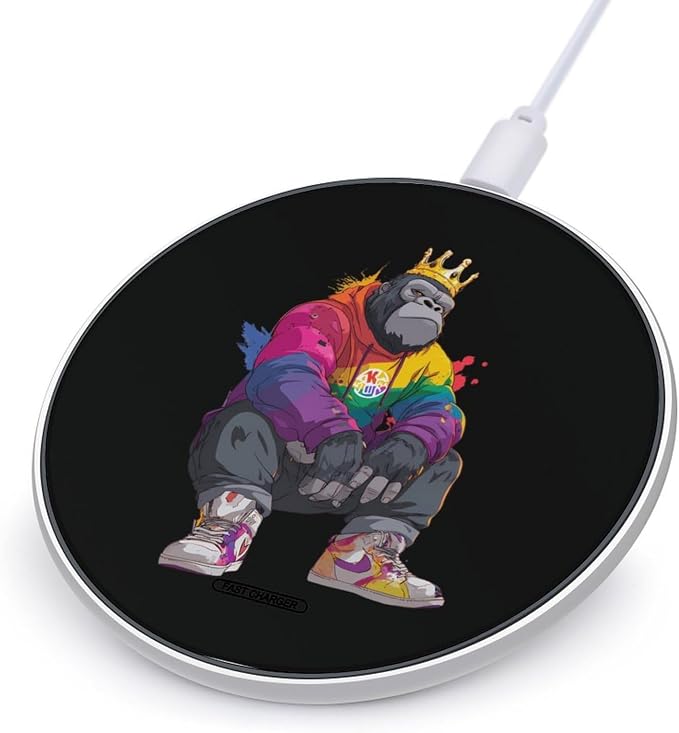Gorillas Monkeys Wireless Charger Portable Charging Pad | LightweightAll Smartphone