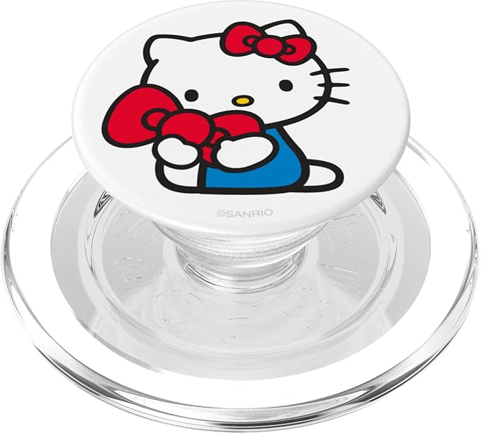 Hello Kitty Classic Bow PopSockets Stand for Smartphones and Tablets PopSockets Adhesive PopGrip