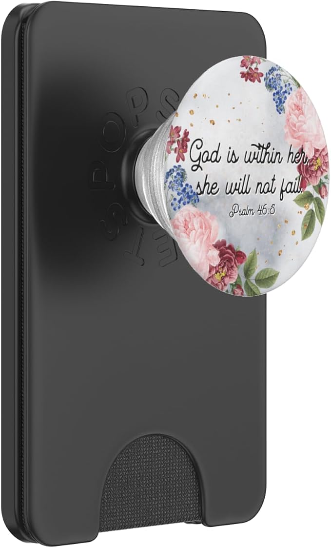 Christian Pop Socket God is Within Her Bible Verse Scripture PopSockets Adhesive PopGrip
