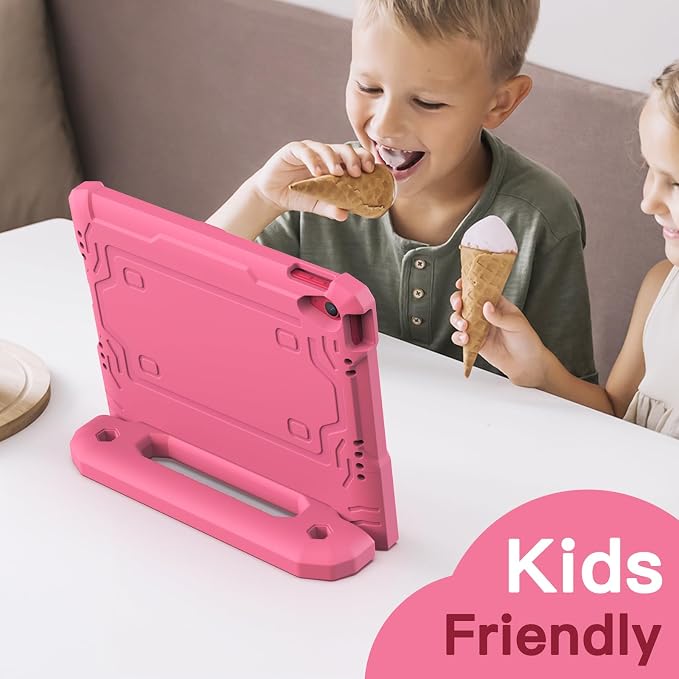 JETech Kids Case for iPad (A16) 11th/10th Gen Black | For 2025/2022 Model Built-in Screen Protector 360 Handle Stand Shockproof Kid-Friendly