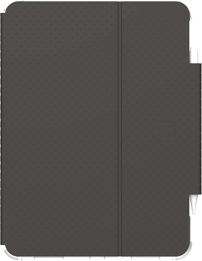 [U] by UAG Designed for iPad Air 10.9 inch Case (5th Gen 2022) Black Lucent Lightweight Ultra-Slim Shockproof Smart Folio Protective Cover with Auto/Sleep Wake &amp Pencil Holder