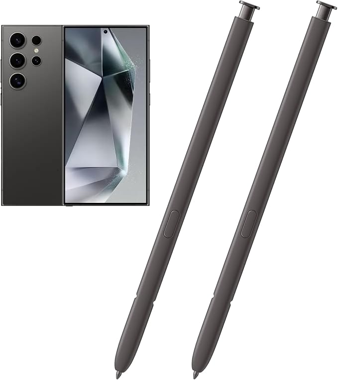2 Pack Galaxy S24 Ultra S Pen Replacement Compatible with Samsung Galaxy S24 UltraS24 Stylus Pen for Galaxy S24 Ultra Touch S PenUS VersionNoBluetooth(Dark Gray)