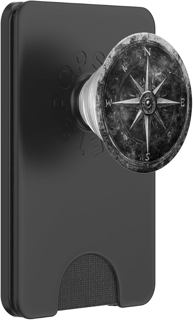 Nautical compass vintage compass PopSockets PopGrip for MagSafe