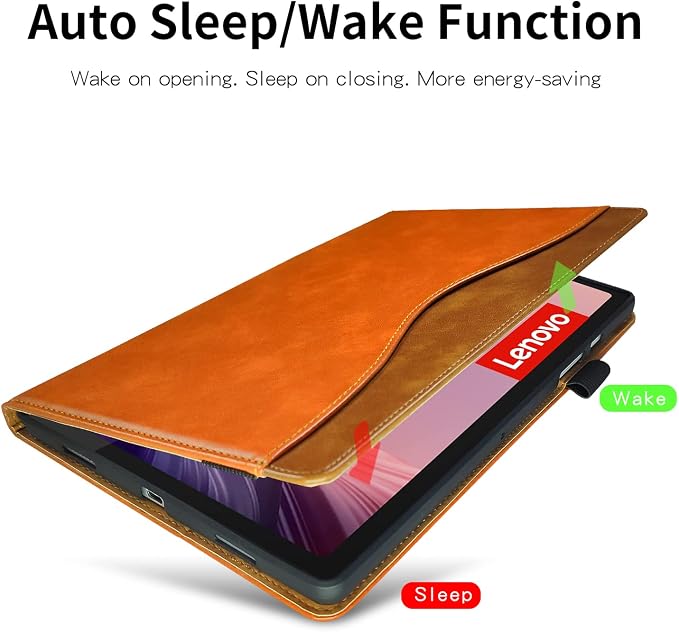 Case for Lenovo Tab M10 Plus (2020 2nd Gen) TB-X606F / TB-X606X 10.3 Multi-Angle Cover Built in Pocket PU Leather Stand Case with Multi-Angle Stand Card Holder for Lenovo M10 Plus 10.3 inch
