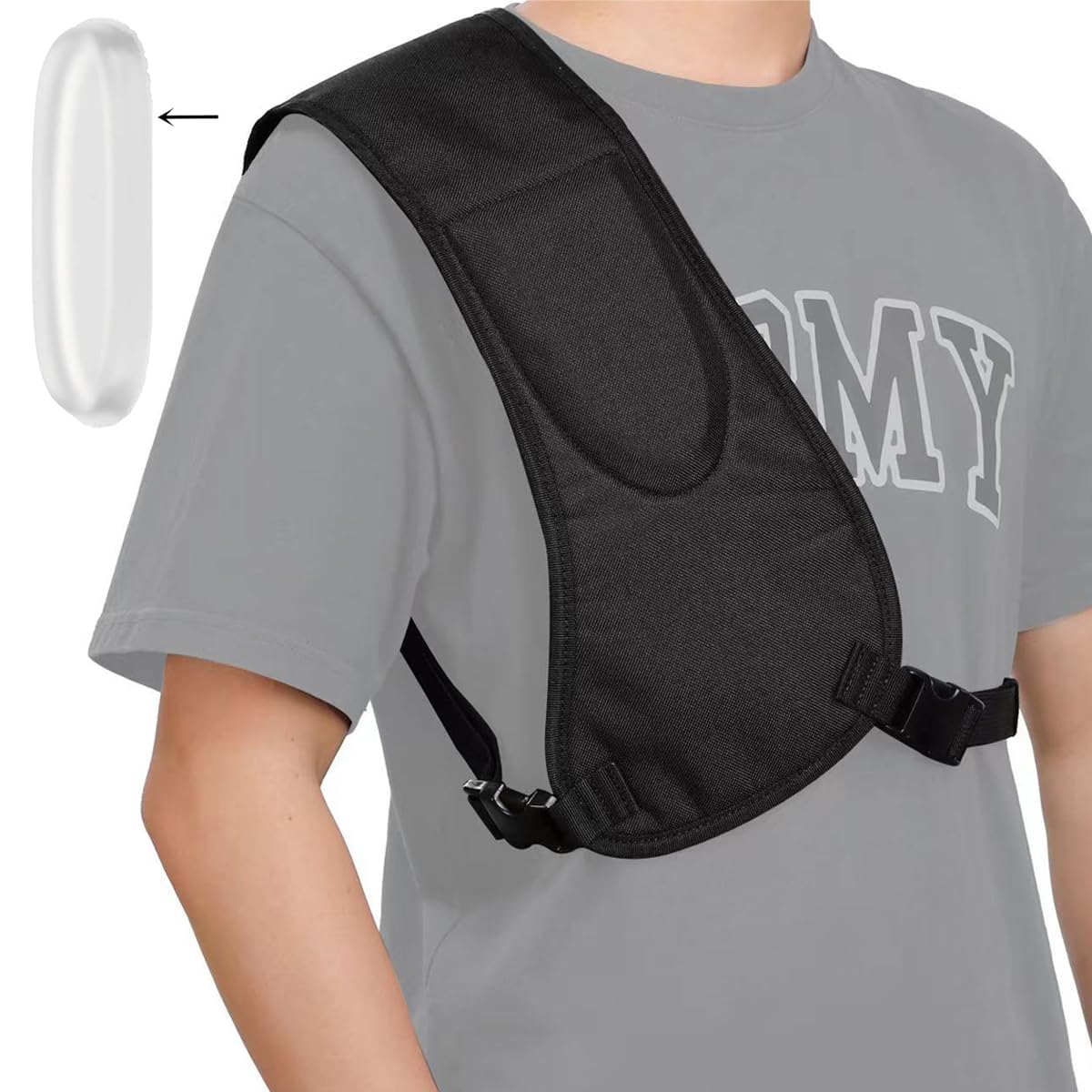MOZETO Gel Filled Recoil Shields with Adjustable Fit, Solid Fit and Padding for Range, Shooting, and Hunting