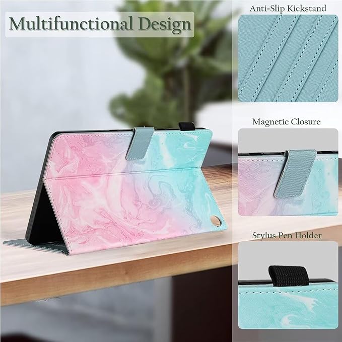 Fancity for Amazon Kindle Fire Max 11 Case 13th Generation 11 2023 Release | Soft PU &amp TPU Leather Protective Stand Cover Case for Fire Max 11 with Smart Auto Wake/Sleep Pencil Holder Beach