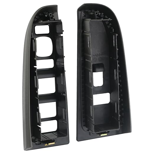 Window Switch Bezel Cover Gray Compatible with Chevy Chevrolet Avalanche Silverado Suburban Tahoe, GMC Sierra Yukon, Cadillac Escalade 2004-2007 89045129 89045121 Window Switch Trim Accessories