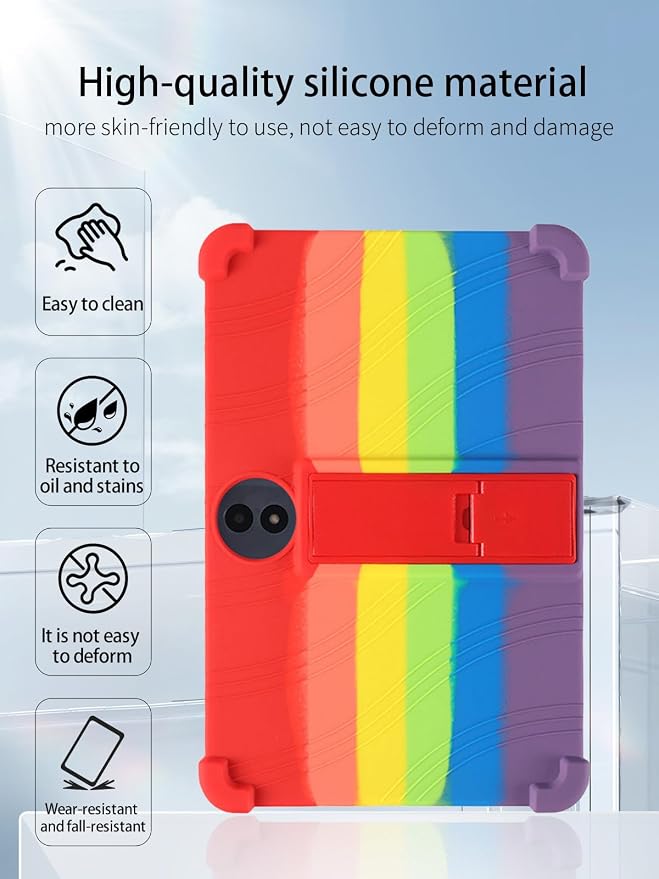 for TCL NXTPAPER 11 Plus Android 15 Gaming Tablet11.5 2.5K Ultra Clear Display Tablet Model CaseSoft Silicone Adjustable Stand Cover Lightweight Kids FriendlyBlack.