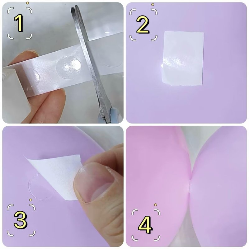 LTHYHJ 80 Balloon Clips and 100 Dots Glue Points and a Tie, Connector, for wedding, parties, etc. Arch tool