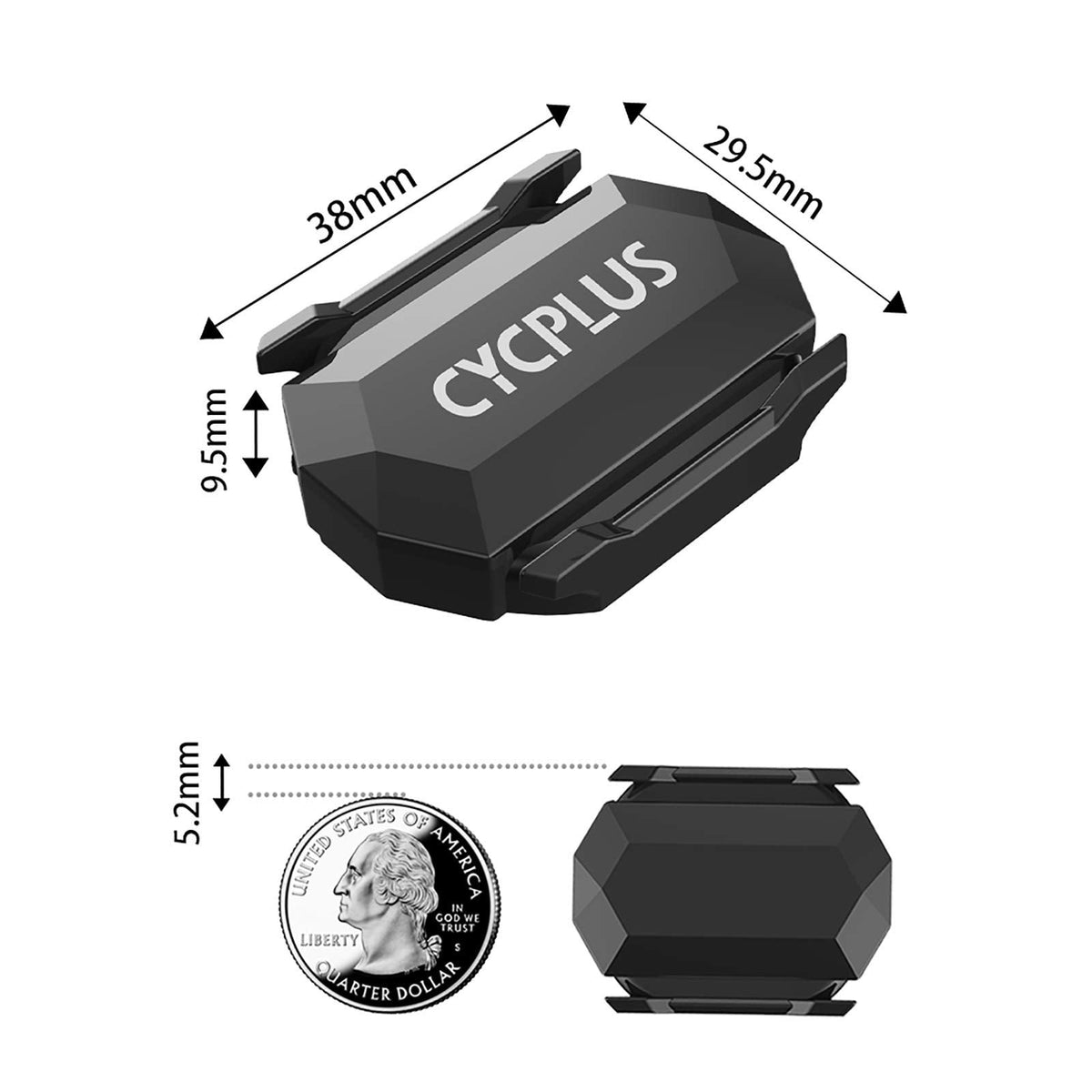 CYCPLUS Bike Speed and Cadence Sensor, Wireless Cycling Speed Sensor Ant+/Bluetooth