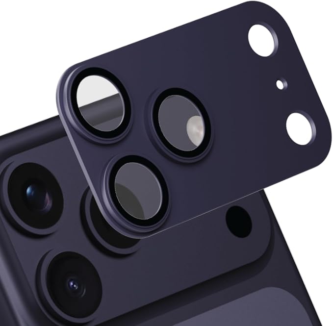 for iPhone 17 Pro Camera Lens Protector 2 Pack | Aerospace-Grade Aluminium with [ Automotive-Grade Spray Paint Craft ] | Anti-Glare Sapphire Glass | Colour-Matched Finish Pacific Blue