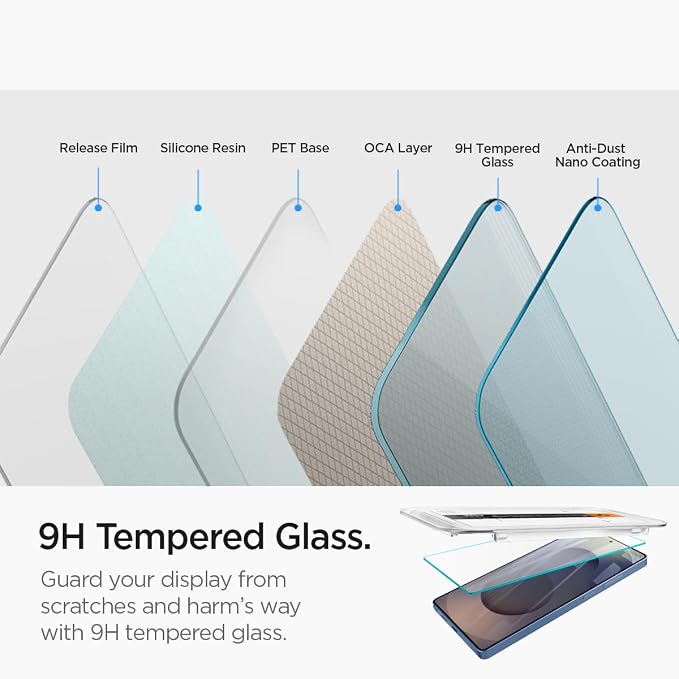 Spigen GlasTR EZ FIT Tempered Glass Screen Protector for Galaxy S24 Ultra | 9H Hardness Tempered Glass Easy Installation Kit Case-Friendly Crystal Clear Touch Responsive Oleophobic Coating