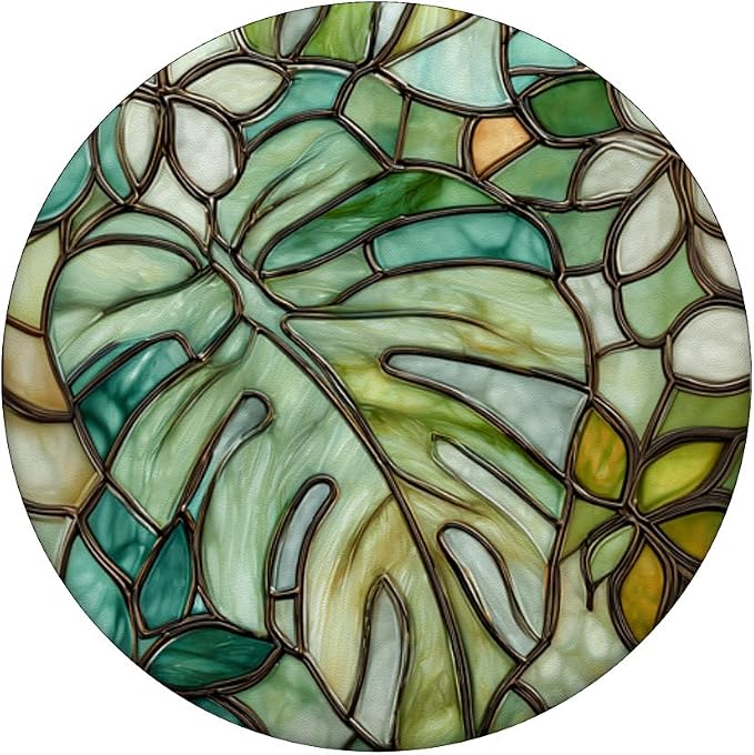 Monstera &amp Monstera Leaves Green Leaves Monstera Leaf PopSockets Adhesive PopGrip