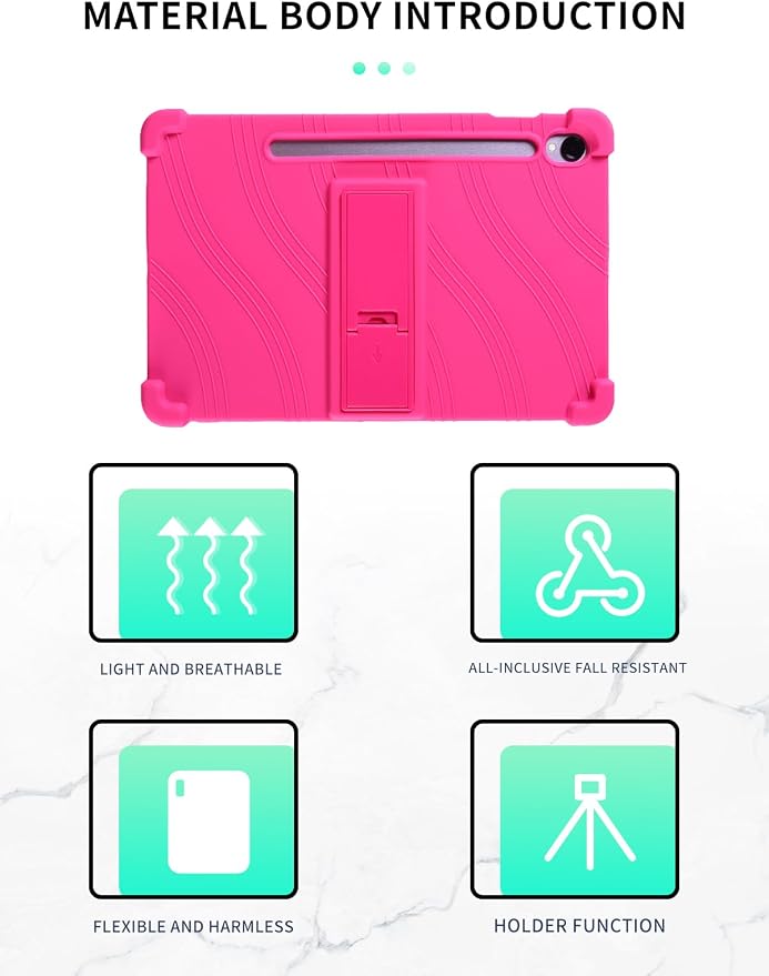 Case for Samsung Galaxy Tab S11 Tablet 11 inchWUNIAK Shock Proof Lightweight Stand Rubber Shell Protective CoverKids Friendly Soft Silicone Adjustable Stand CoverBlue