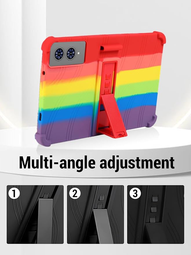 for TECLAST T65 13.4 inch Tablet Protective case Shockproof Lightweight Silicone Protective Cover with Stand Child-Friendly Protection Easy to Clean DesignBlack