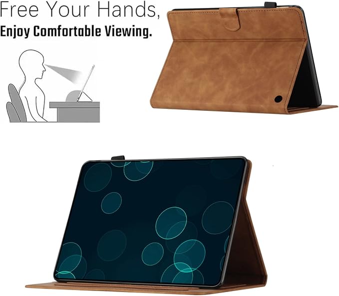 Case for Kindle Fire HD 10/10 Plus 13th/11th Generation 2023/2021 | PU Leather Folio Folding Stand Protective Cover for Fire HD 10.1 inch Tablet Auto Sleep Wake Hummingbird