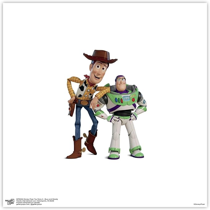 Trends International Gallery Pops Disney Pixar Toy Story 4 - Buzz and Woody Wall Art Wall Poster, 12.00" x 12.00", Unframed Version
