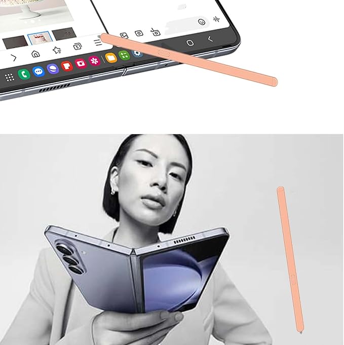 Galaxy Z Fold 5/6 Stylus Pen Fold Edition for Samsung Galaxy Z Fold5 5G Slim S Pen Galaxy S Pen 5/6 Fold Edition Touch Stylus EJ-PF946BBEGWW with Nibs