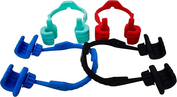 4 Pack Adjustable Holder for PhoneTablet and E-ReadersThumbs Up Lazy Phone StandBlue/Black/Red/Turquoise 5.63 x 3.66 x 1.77Inch