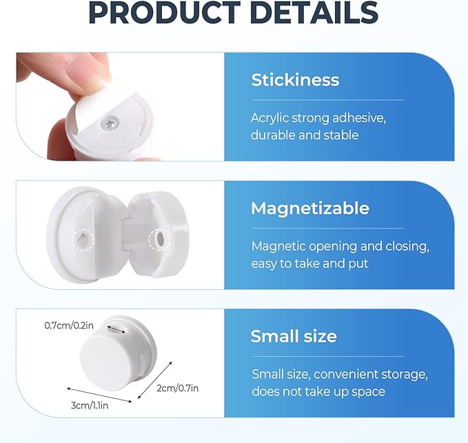 Cord Organizer Holder, Cable Management Cord Holder Organizer, Under Desk Cord Hider, for Home Office Desk Phone Car Wall Desktop Nightstand (White-6PCS)