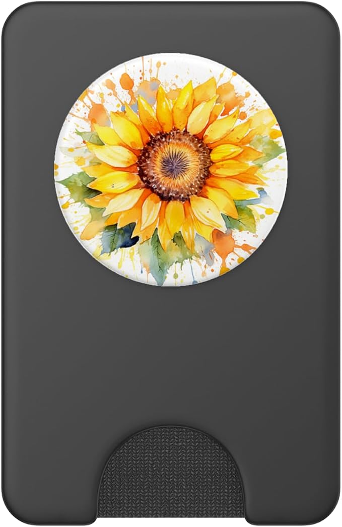 Watercolor Sunflower PopSockets Adhesive PopGrip