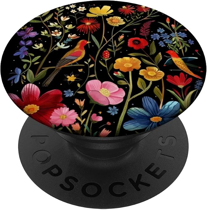 Floral Pattern Flower Lover Bloom Colorful PopSockets PopGrip for MagSafe