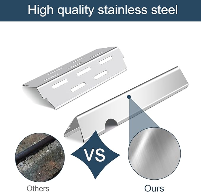 Flavorizer Bars and Heat Deflectors for Weber Genesis II E-410, S-410, LX E-440, S-440 (304 Stainless Steel, 66030 * 7+ES/410 * 4)