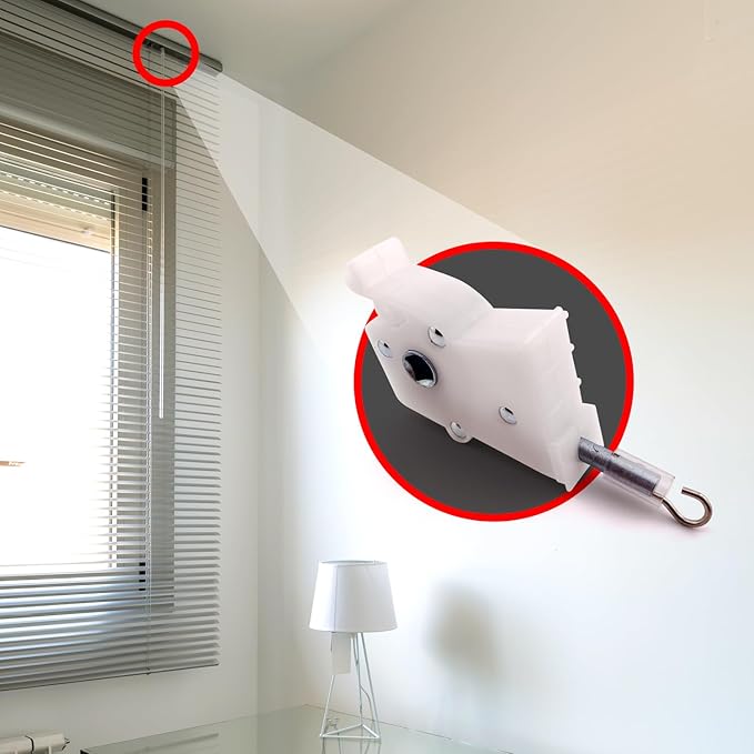 Amazing Drapery Hardware High Profile Wand Tilt Control 2ct - 1/4” Square Hole Heavy Duty Metal Mechanism for 2" Horizontal Blinds