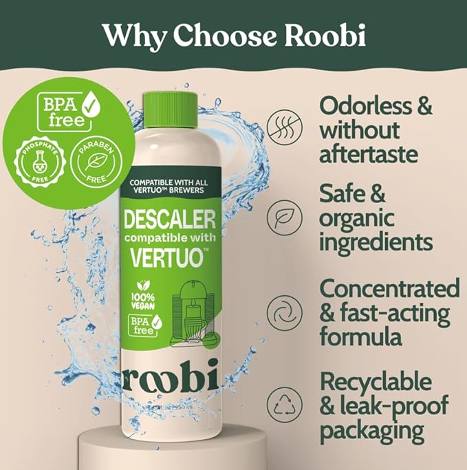 Roobi Nespresso Compatible Vertuo Cleaning & Descaling Kit