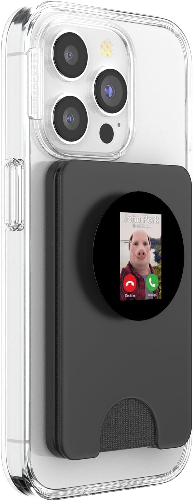 John Pork is Calling Funny Unhinged Brainrot Cursed Meme PopSockets Adhesive PopGrip