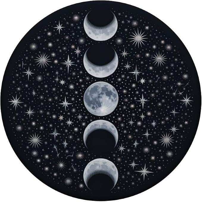 Moon Phase Crescent Moon Galaxy Astronomy Stargazer PopSockets Adhesive PopGrip