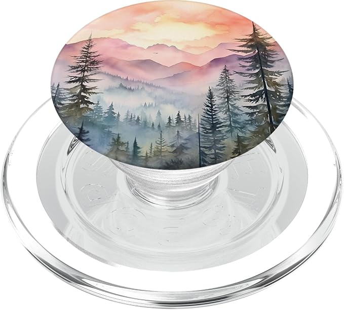Mountains Wilderness Forest Hiking Pine Tree Nature PopSockets PopGrip for MagSafe
